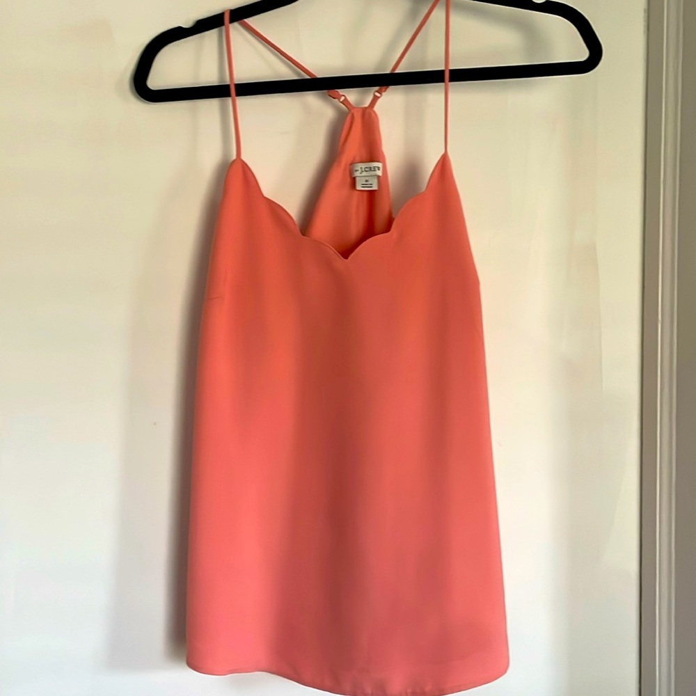 Jcrew top with scallop trim